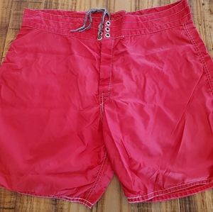 Vintage Birdwell Men's Red Board Shorts